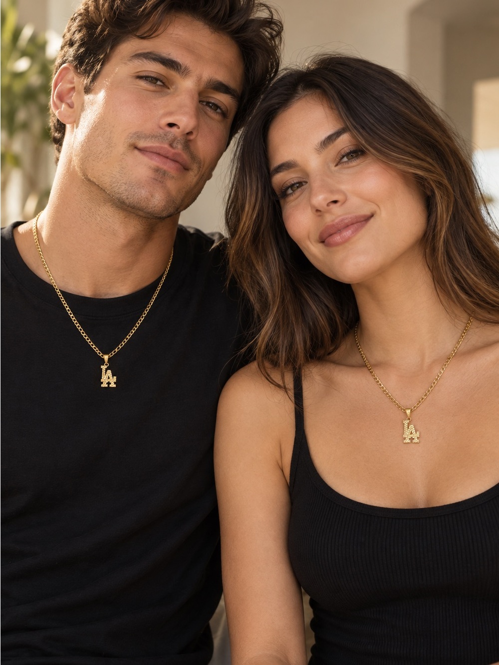 LA Gold Filled Pendant + 22” 18k Gold PVD Plated Cuban Chain ✨NWT✨